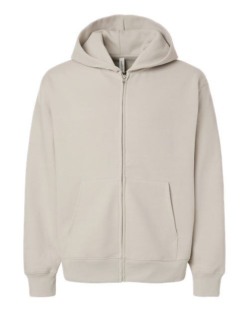 BELLA + CANVAS 4739 Unisex 10 oz Full-Zip Hoodie Sweatshirt - Dust