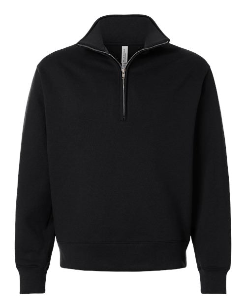 Load image into Gallery viewer, BELLA + CANVAS 4740 Unisex 10 oz Quarter-Zip Pullover Sweatshirt - Black
