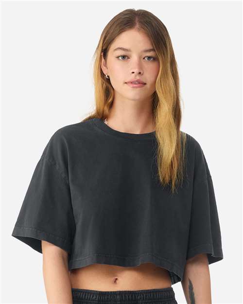 Load image into Gallery viewer, Women's Garment-Dyed Cropped Tee
