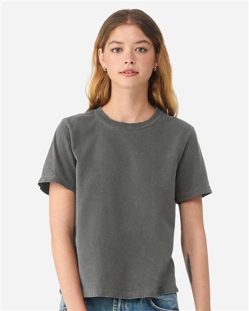 BELLA + CANVAS 6110GD Women's Garment-Dyed Tee - Washed Charcoal