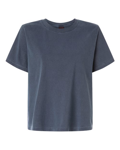 BELLA + CANVAS 6110GD Women's Garment-Dyed Tee - Washed Navy