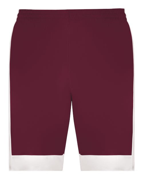 Augusta Sportswear 6890 Youth Match-Up Basketball Shorts - Maroon/ White