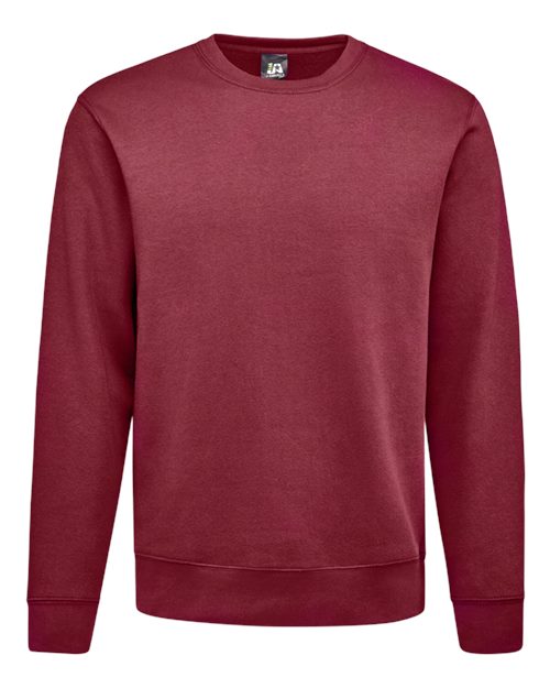 Load image into Gallery viewer, J. America 8721 Unisex BTB Fleece Crewneck Sweatshirt - Maroon
