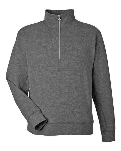 J. America 8741 Unisex Electric Fleece Quarter-Zip Sweatshirt - Electric Onyx