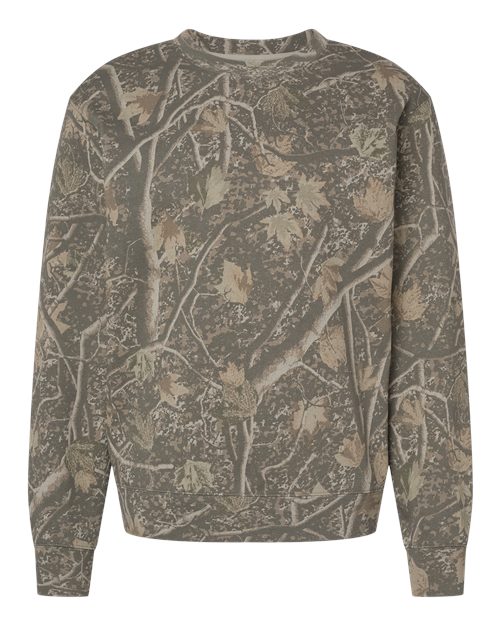 Load image into Gallery viewer, Unisex Midweight Crewneck Sweatshirt - Deadwood Tree Camo
