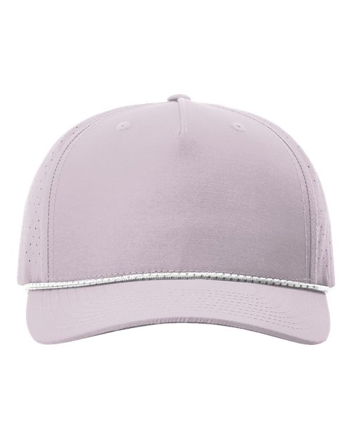 Richardson 355 Laser Perf Performance Rope Cap - Lilac/ White-Grey