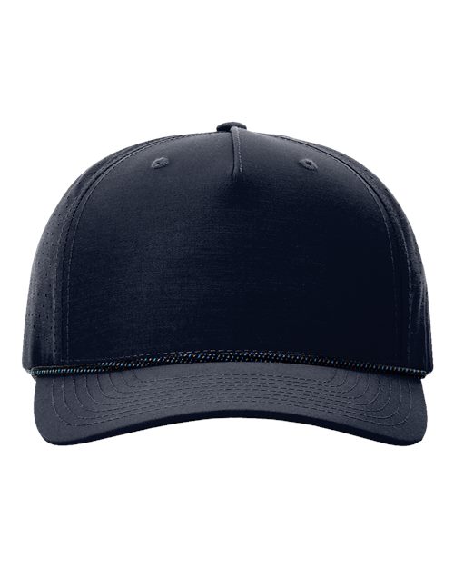 Richardson 355 Laser Perf Performance Rope Cap - Navy/ Midnight Navy-Grey Blue