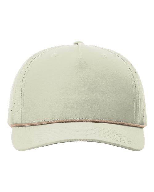 Load image into Gallery viewer, Richardson 355 Laser Perf Performance Rope Cap - Oat Milk/ Elmwood-White
