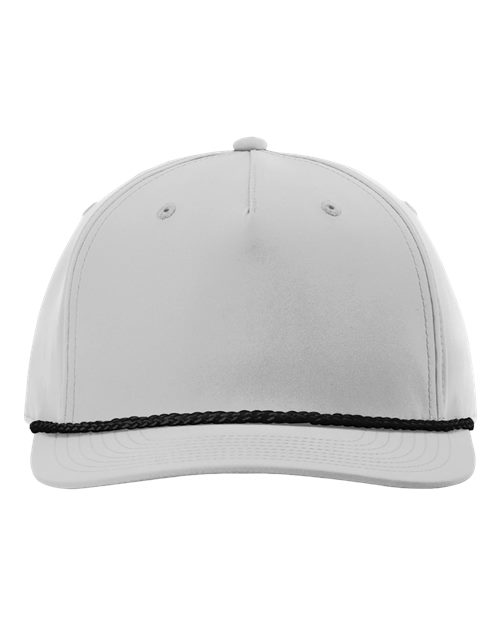 Load image into Gallery viewer, Richardson 258 Five-Panel Classic Rope Cap - Light Grey/ Black
