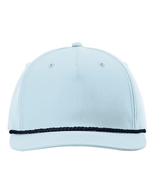 Richardson 258 Five-Panel Classic Rope Cap - Soft Blue/ Navy