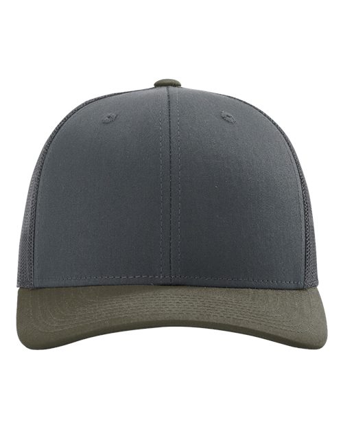 Load image into Gallery viewer, Richardson 112 Snapback Trucker Cap - Gunmetal/ Chocolate Chip CMB
