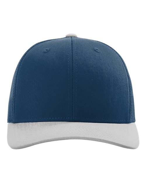Load image into Gallery viewer, Richardson 112 Snapback Trucker Cap - Light Blue/ Light Grey CMB
