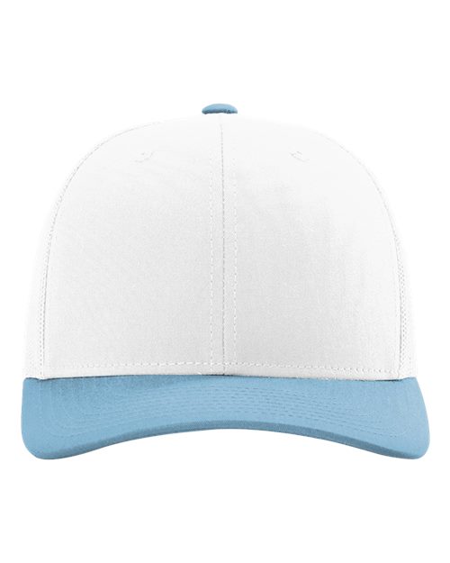 Load image into Gallery viewer, Richardson 112 Snapback Trucker Cap - White/ Columbia Blue CMB

