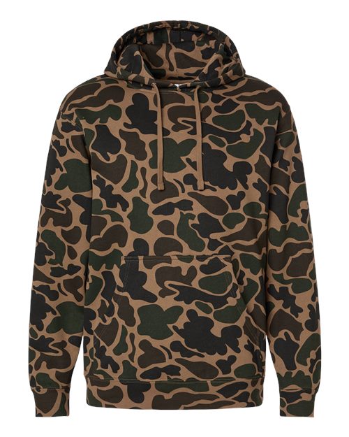 Unisex Midweight Hooded Sweatshirt - Duck Camo