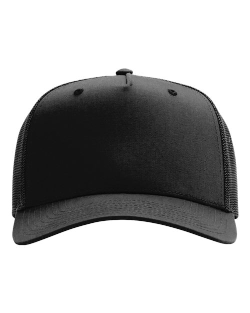 Richardson 112FPC Five-Panel Champ Trucker Cap - Black