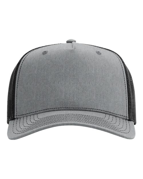 Load image into Gallery viewer, Richardson 112FPC Five-Panel Champ Trucker Cap - Heather Grey/ Black
