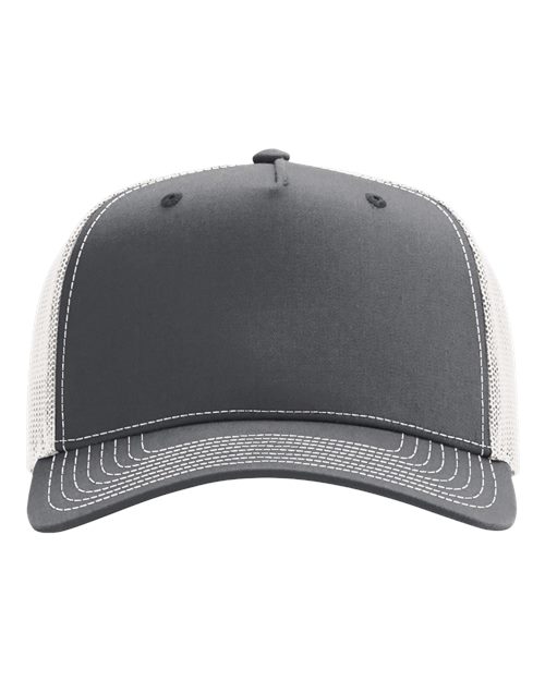 Load image into Gallery viewer, Richardson 112FPC Five-Panel Champ Trucker Cap - Charcoal/ Ice Grey
