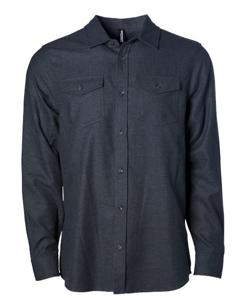 Load image into Gallery viewer, Independent Trading Co. EXP50F Unisex Flannel Shirt - Charcoal Heather
