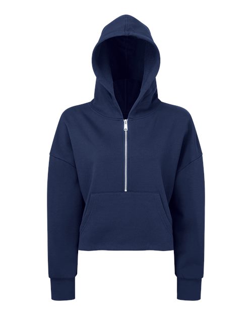TriDri TD077 Women's Alice Half-Zip Hooded Sweatshirt - Navy