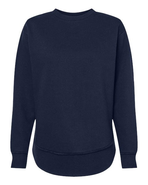 LAT 3525 Women's Weekend Crewneck Sweatshirt - Navy