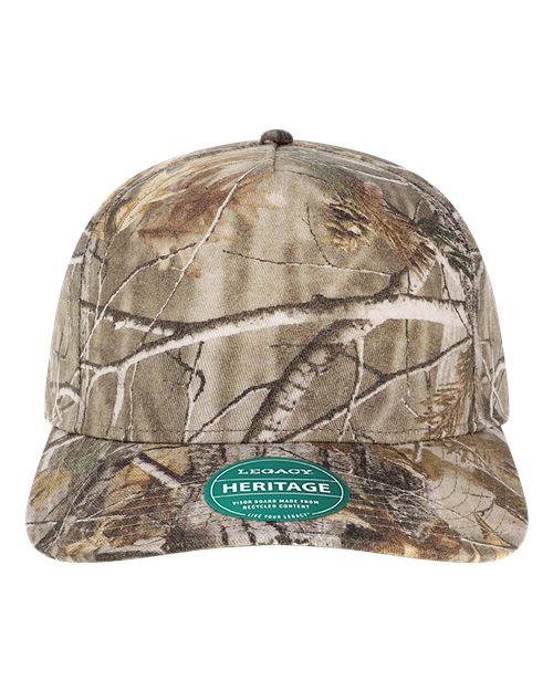 Load image into Gallery viewer, LEGACY HTA Heritage Twill Cap - Brown Wood Camo
