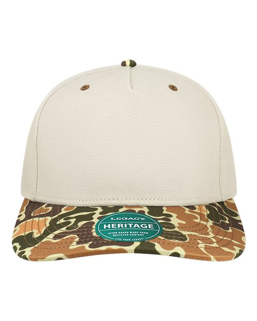 Load image into Gallery viewer, LEGACY HTA Heritage Twill Cap - Stone/ Brown Duck Camo
