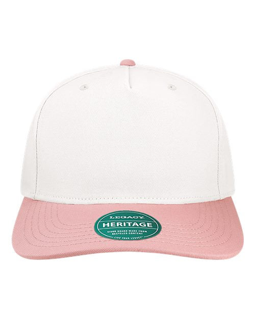 LEGACY HTA Heritage Twill Cap - White/ Dusty Rose