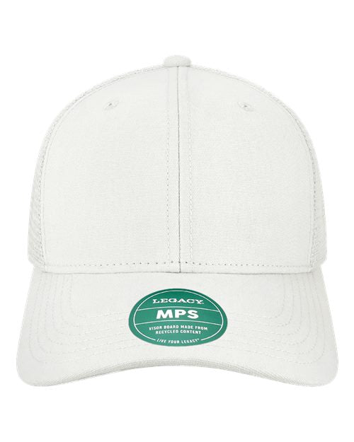 LEGACY MPS Mid-Pro Snapback Trucker Cap - White