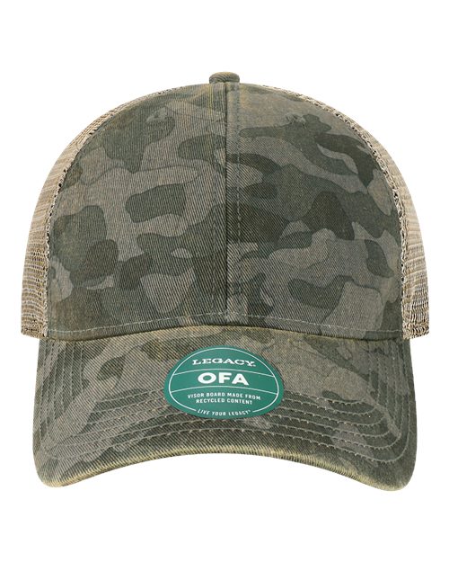 LEGACY OFA Old Favorite Trucker Cap - Black Field Camo/ Java