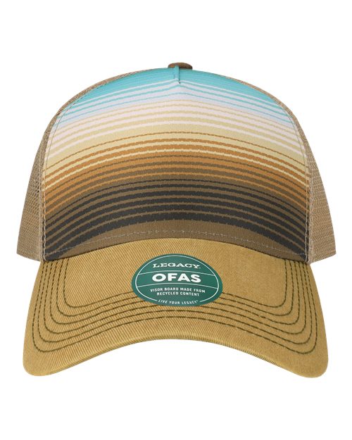 LEGACY OFAFP Old Favorite Five-Panel Trucker Cap - Earth Stripe