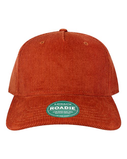Load image into Gallery viewer, LEGACY ROADIE Five-Panel Adjustable Cap - Rust Corduroy
