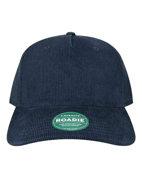 LEGACY ROADIE Five-Panel Adjustable Cap - Midnight Blue Corduroy