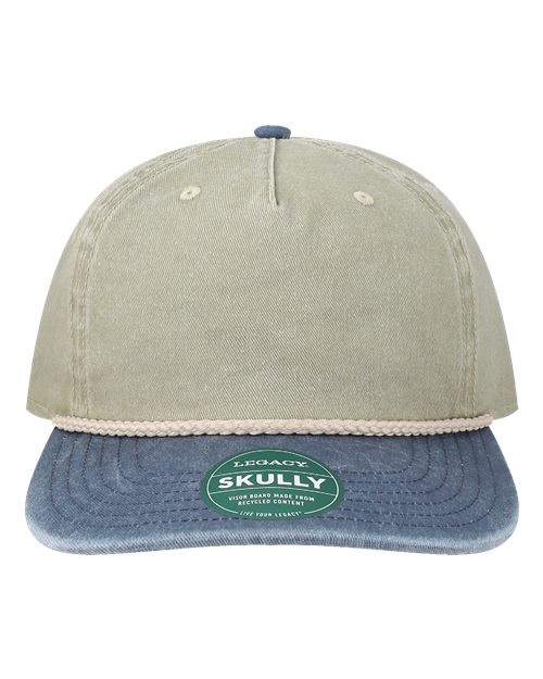 LEGACY Skully Rope Cap - Pebble/ Navy-Off White