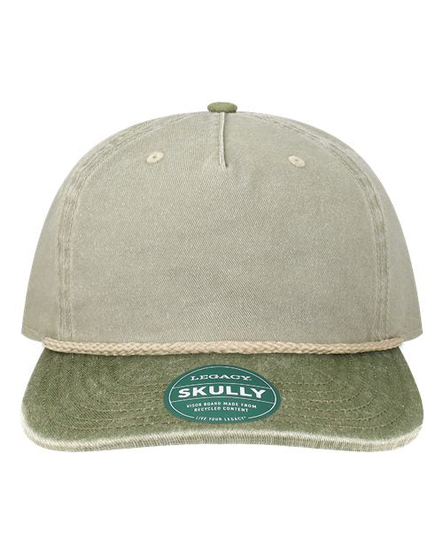 LEGACY Skully Rope Cap - Pebble/ Olive Green-Off White