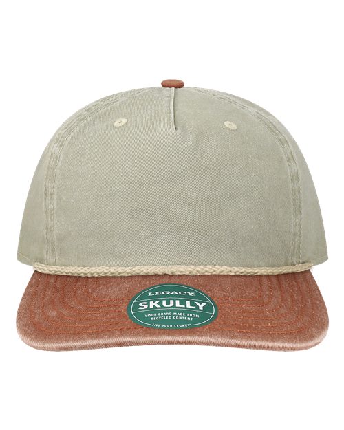 Load image into Gallery viewer, LEGACY Skully Rope Cap - Pebble/ Rust-Off White
