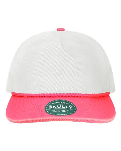 Load image into Gallery viewer, LEGACY Skully Rope Cap - White/ Neon Rose-Neon Rose
