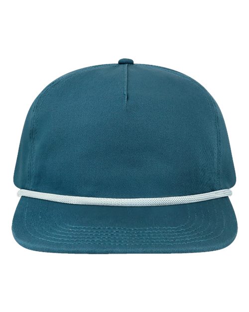 Load image into Gallery viewer, LOCALE WILSON Five-Panel Rope Cap - Jade/ Sky
