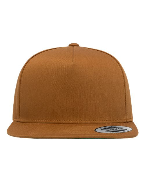Load image into Gallery viewer, YP Classics 6007 Five-Panel Cotton Twill Snapback Cap - Caramel
