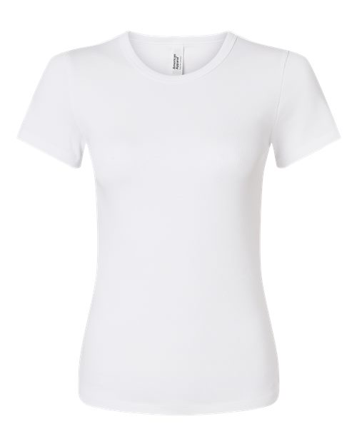Load image into Gallery viewer, Women's Baby Rib Tee - White
