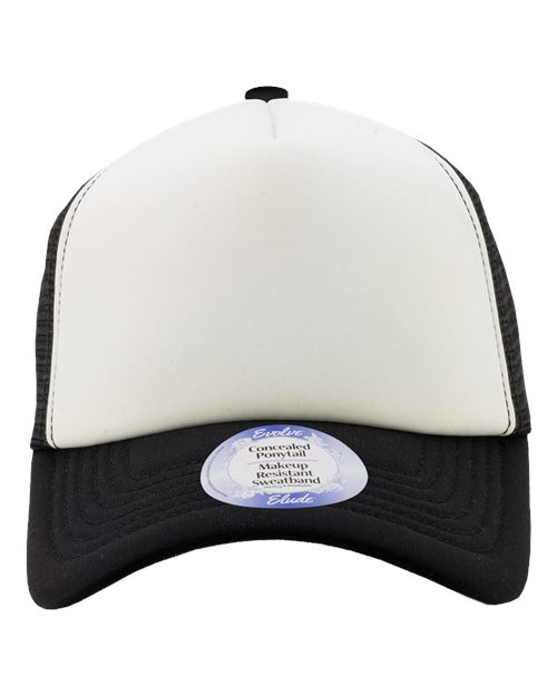 Infinity Her ROSIE Women's Foam Trucker Cap - White/ Black/ Camo