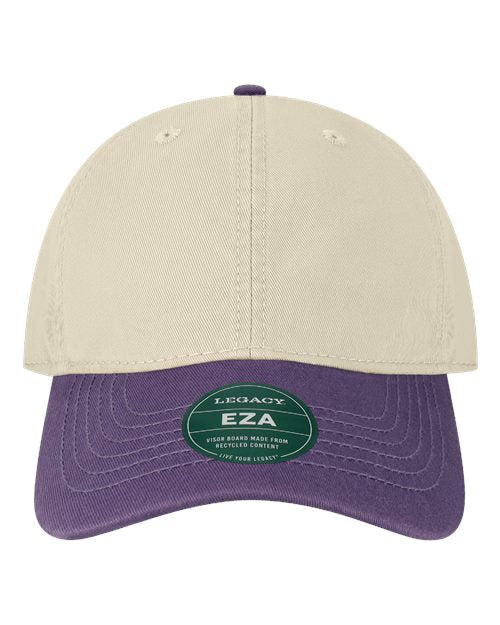 Load image into Gallery viewer, LEGACY EZA Relaxed Twill Dad Hat - Stone/ Purple

