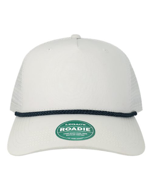 LEGACY ROADIE Five-Panel Adjustable Cap - White/ Navy