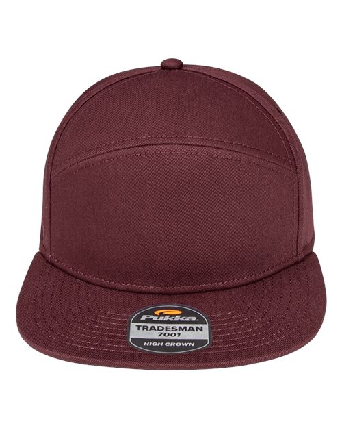 Load image into Gallery viewer, Pukka 7001P Tradesman Hybrid Six-Panel Cap - Maroon
