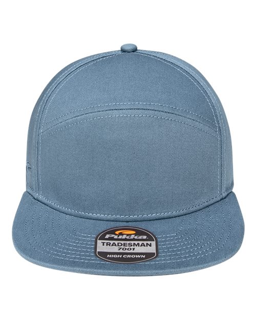 Load image into Gallery viewer, Pukka 7001P Tradesman Hybrid Six-Panel Cap - Shale Blue
