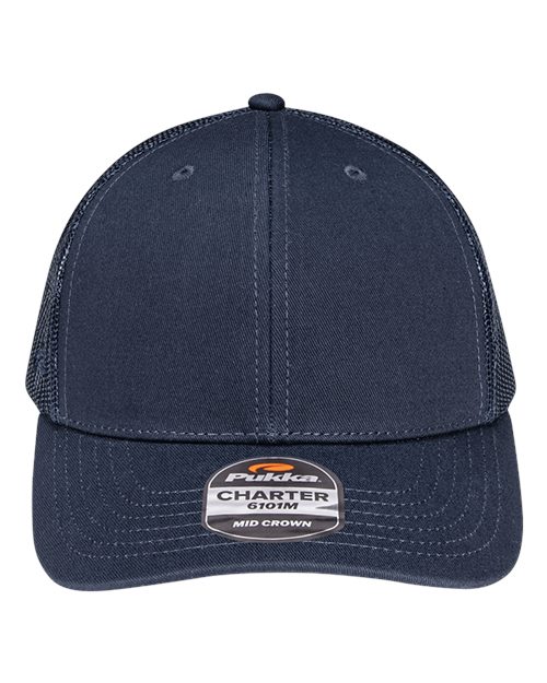 Load image into Gallery viewer, Pukka 6101M Charter Six-Panel Cap - Navy
