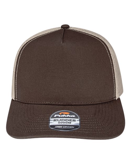 Pukka 5000M Rudder Five-Panel Cap - Brown/ Khaki