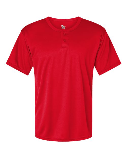 Alleson Athletic 7930 Men's B-Core Placket Jersey - Red