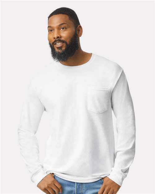 Load image into Gallery viewer, Unisex Ultra Cotton® Long Sleeve Pocket T-Shirt
