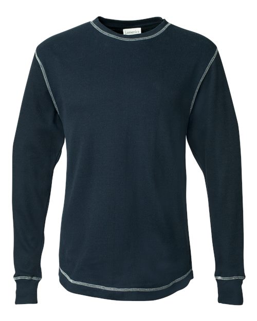 Load image into Gallery viewer, J. America 8238 Men's Vintage Thermal Long Sleeve T-Shirt - Vintage Navy/ Vintage White

