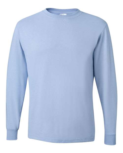 Load image into Gallery viewer, Unisex Dri-Power® Long Sleeve 50/50 T-Shirt - Light Blue
